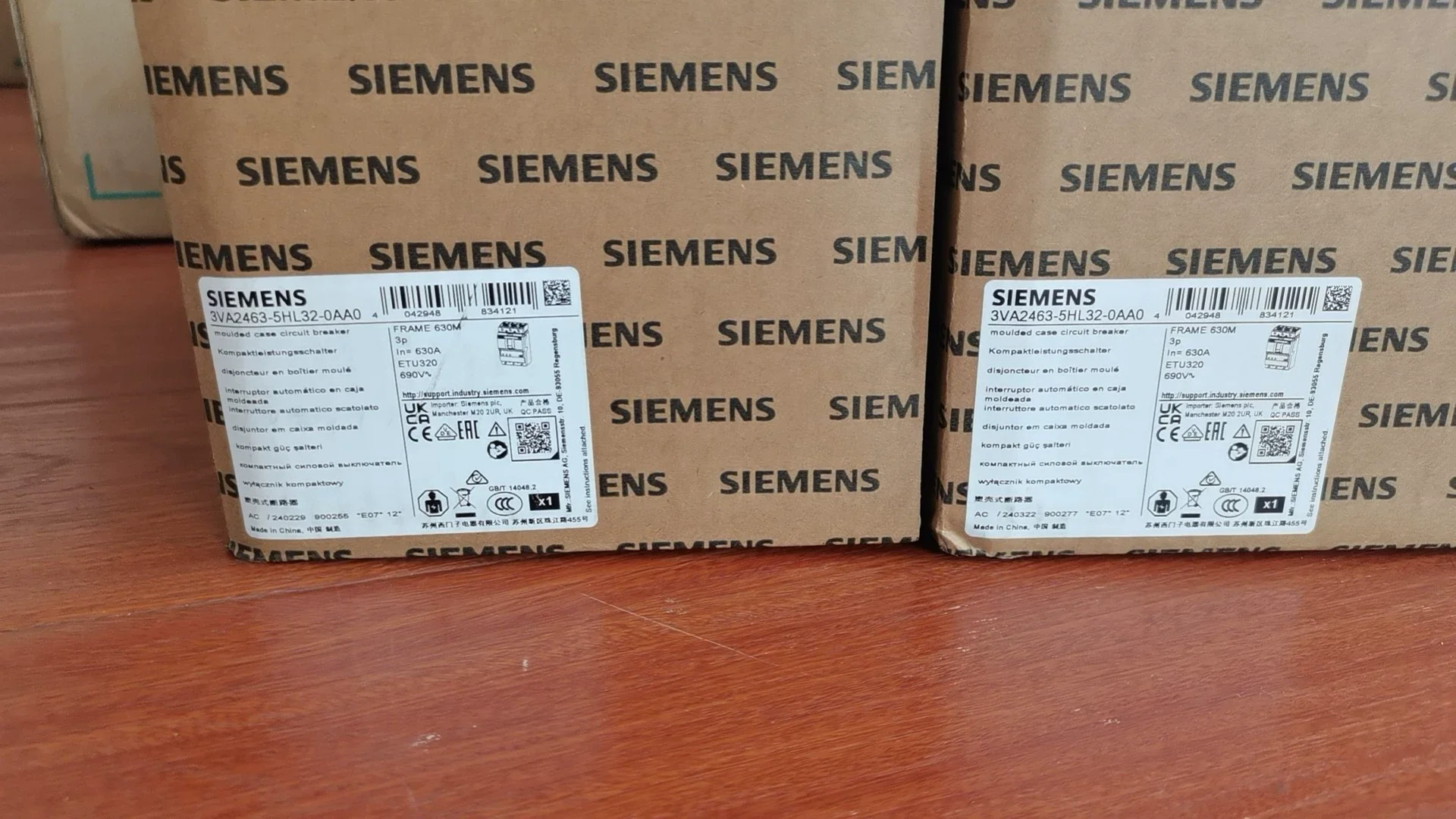 New Original Siemens 3VA2463-5HL32-0AA0 Molded Case Circuit Breaker